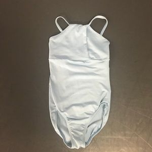 Light Blue Halter Ballet Leotard